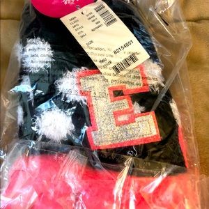 Kids gloves from justice Letter E